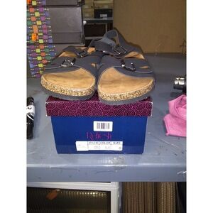 Refresh Leo Buckle Crisscross Ankle Wrap Sandals